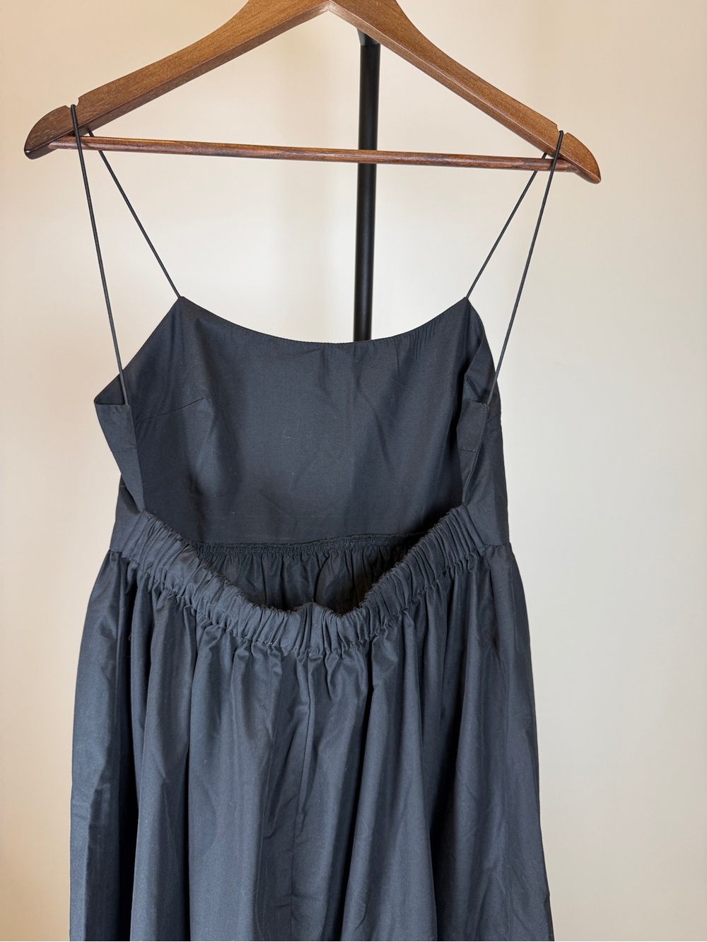Commense Solid Backless Long Black Dress | Size M - Picture 8 of 9